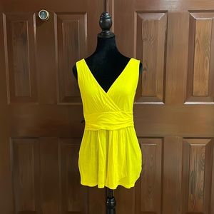 NWOT (New Without Tags) New York and Company women’s Xsmall yellow tank tunic